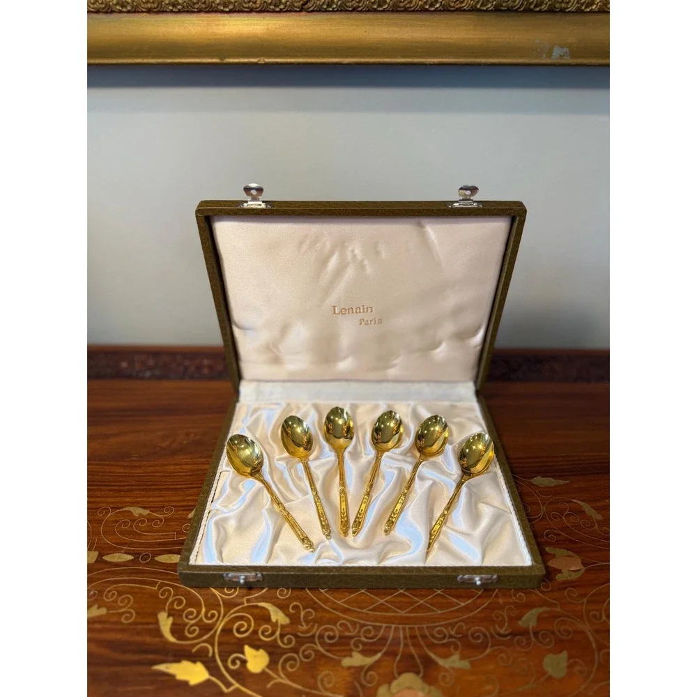 Vintage Lenain Paris‎ Espresso Spoons - Set of 6